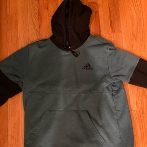 Green Adidas Hoodie Mens (L)